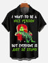 Men's Christmas Funny Graphic Short Sleeve Hawaiian Shirt
